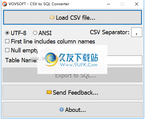 CSV to SQL Converter