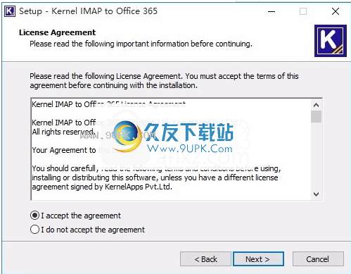 Kernel IMAP to Office 365
