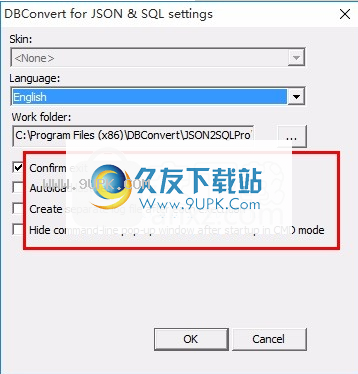 DBConvert for JSON and SQL