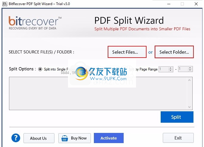 PDF Split Wizard