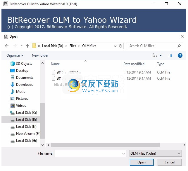OLM to Yahoo Wizard