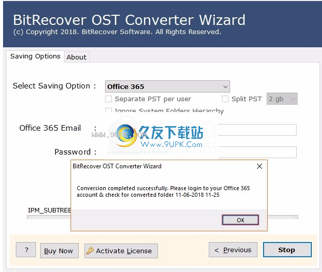 OST to Office 365 Wizard