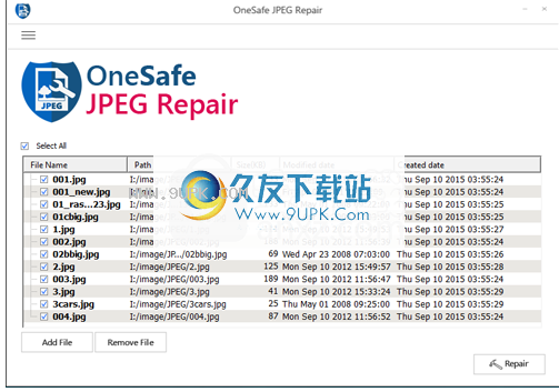 OneSafe JPEG Repair