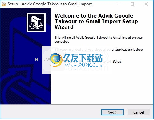 Google Takeout to Gmail Wizard