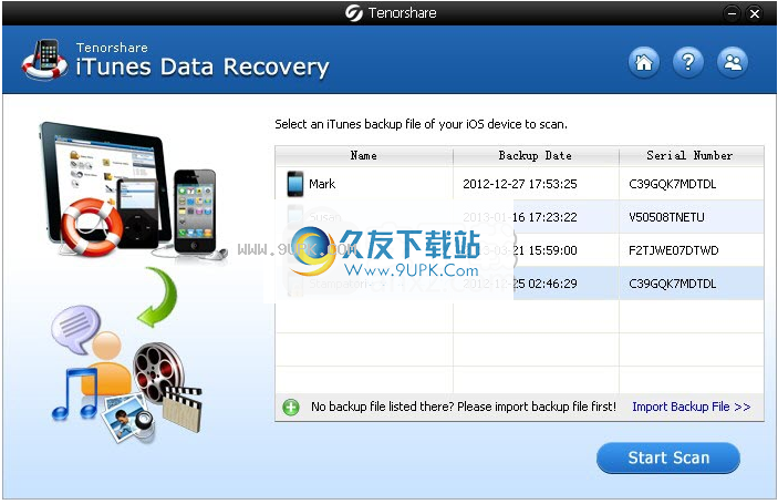 Tenorshare iTunes Data Recovery
