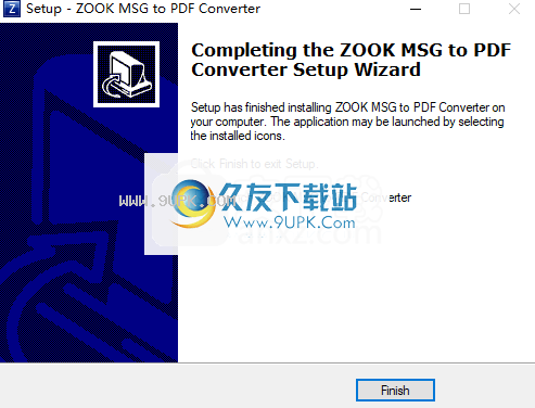 ZOOK MSG to PDF Converter