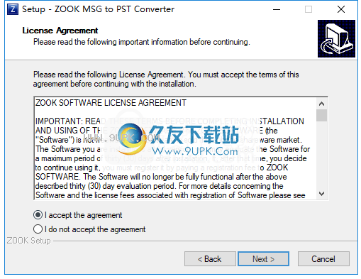 ZOOK MSG to PST Converter
