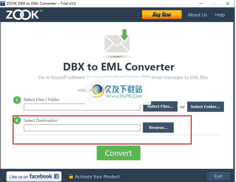 ZOOK DBX to EML Converter