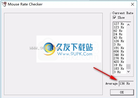 mouse rate checker