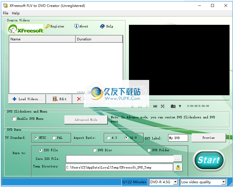 XFreesoft FLV to DVD Creator