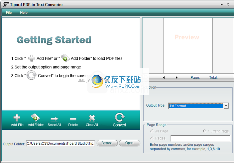 Tipard PDF to Text Converter