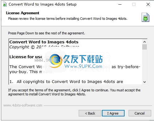 Convert Word to Images 4dots