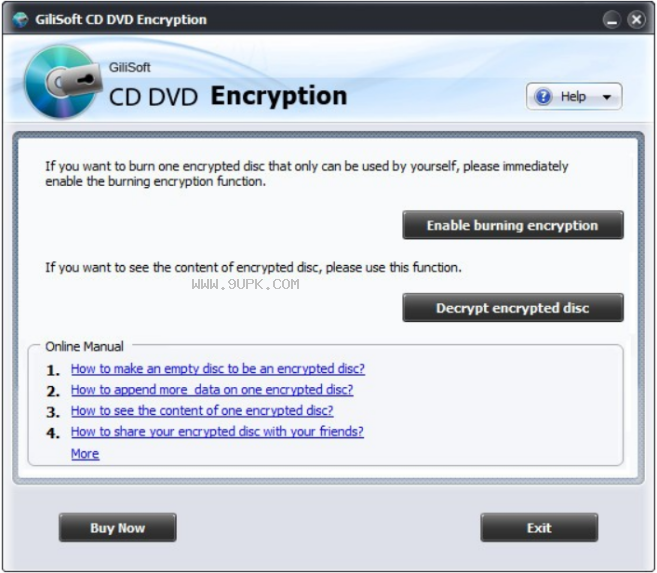 GiliSoft CD DVD Encryption截图（1）