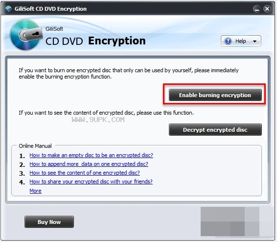 GiliSoft CD DVD Encryption截图（2）