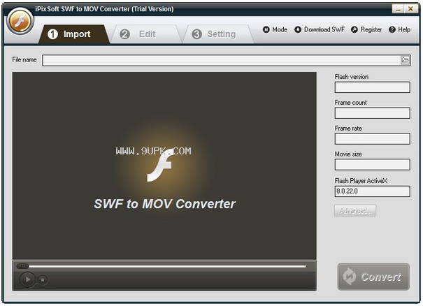 iPixSoft SWF to MOV Converter