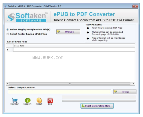 Softaken ePUB to PDF Converter截图（1）