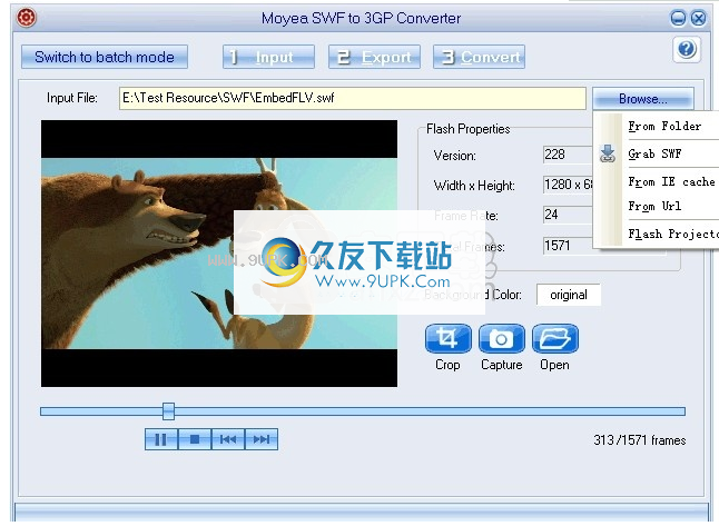 Moyea SWF to 3GP Converter