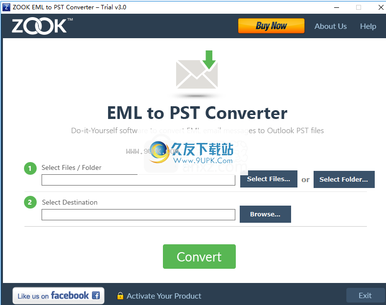 ZOOK EML to PST Converter