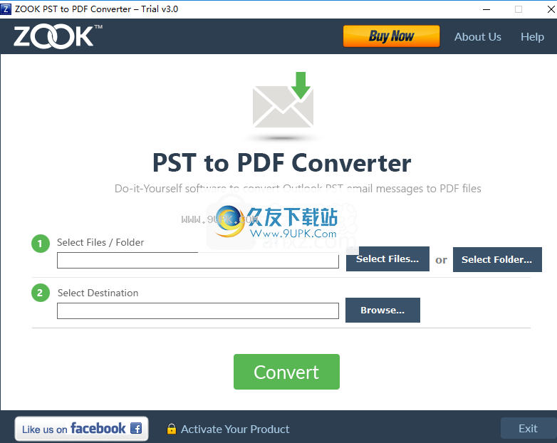 ZOOK PST to PDF Converter