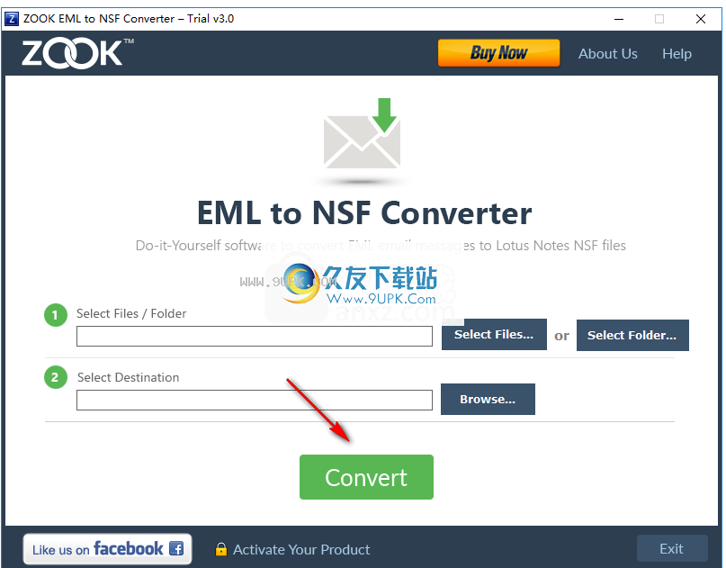 ZOOK EML to NSF Converter