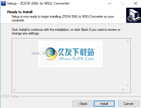 ZOOK EML to MSG Converter