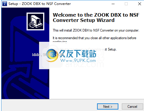 ZOOK DBX to NSF Converter
