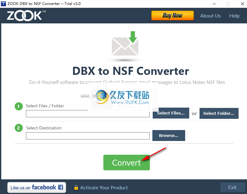 ZOOK DBX to NSF Converter