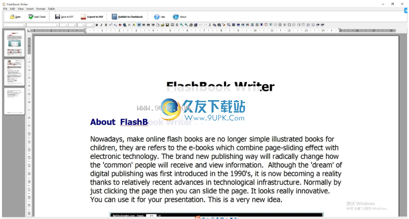 FlashBook Writer