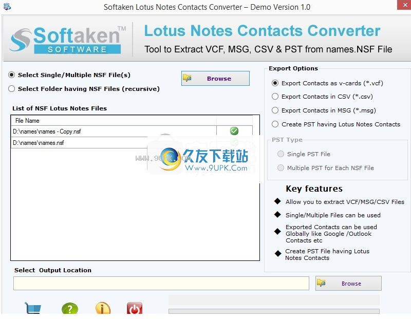 Softaken Lotus Notes Contacts Converter