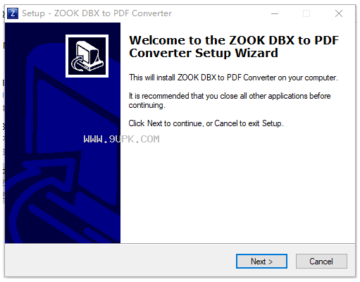 ZOOK DBX to PDF Converter截图（1）