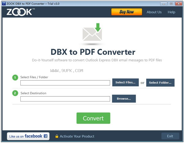 ZOOK DBX to PDF Converter