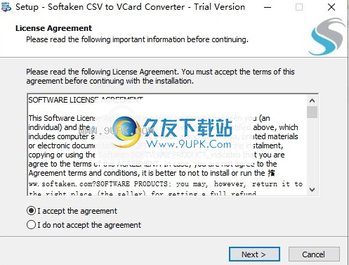 Softaken CSV to VCard Converter