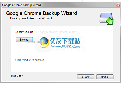 Google Chrome backup