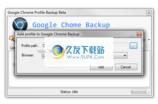 Google Chrome backup