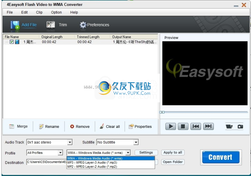 4Easysoft Flash Video to WMA Converter