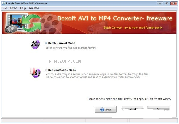 Boxoft free AVI to MP4 Converter截图（1）