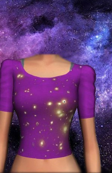 模拟人生4银河紫色上衣MOD截图（1）