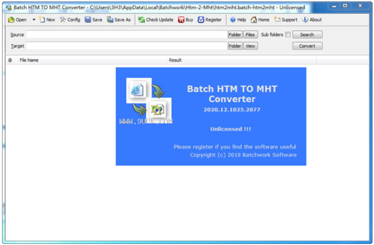 Batch HTML to MHT Converter截图（2）
