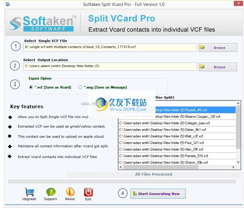 Softaken Split Vcard Pro