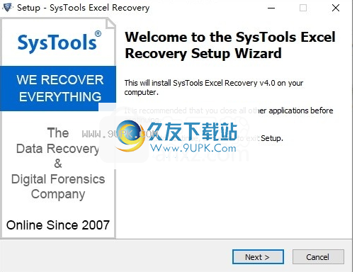 SysTools XLSX Recovery