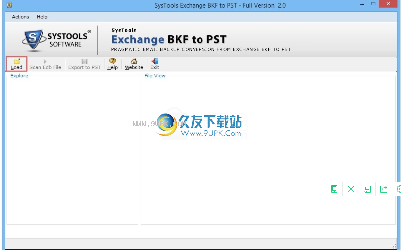 SysTools Exchange BKF to PST
