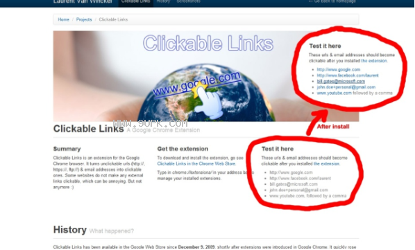 Clickable Links截图（2）