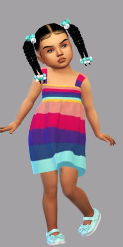 模拟人生4幼儿的彩色长裙MOD