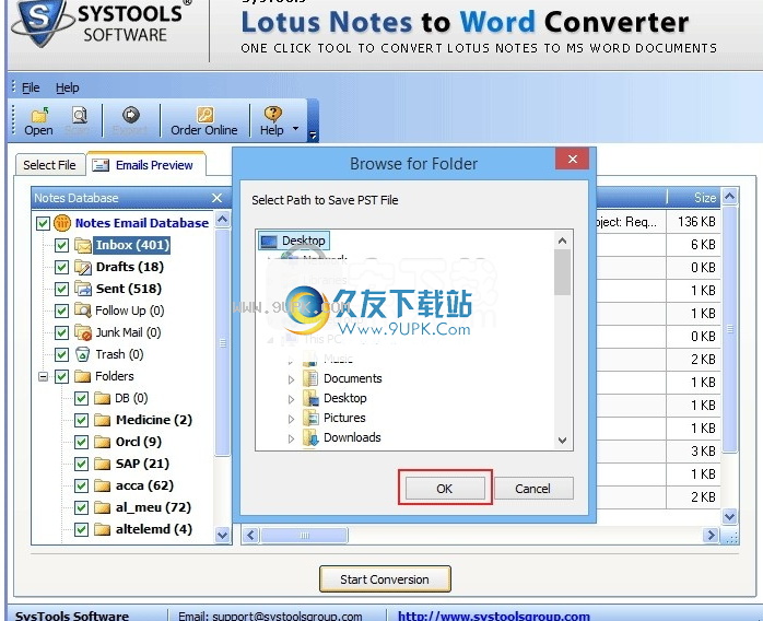SyTools Lotus Notes to Word Converter