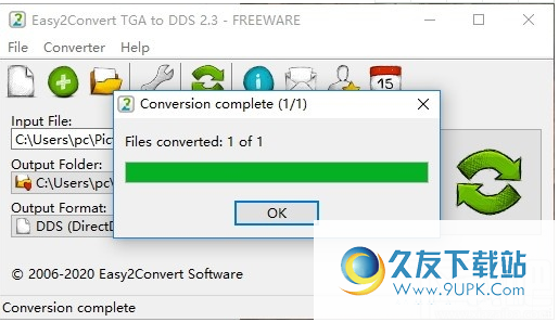Easy2Convert TGA to DDS