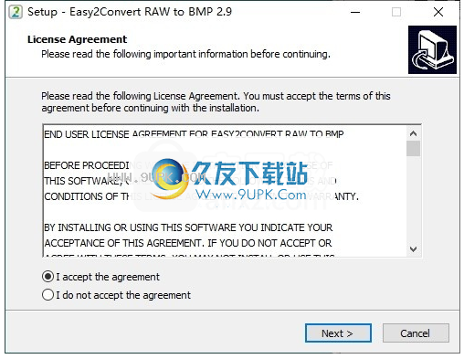 Easy2Convert RAW to BMP