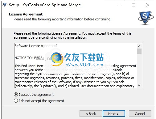 SysTools vCard Split and Merge