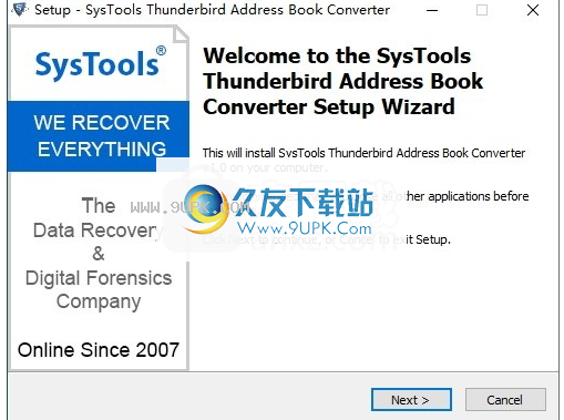 SysTools Thunderbird Address Book Converter