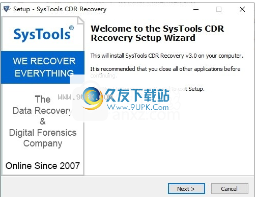 SysTools CDR Recovery