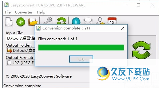 Easy2Convert TGA to JPG